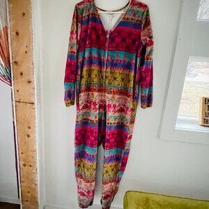Natural Life Fleece Onesie / Pajamas - Small (super soft!)